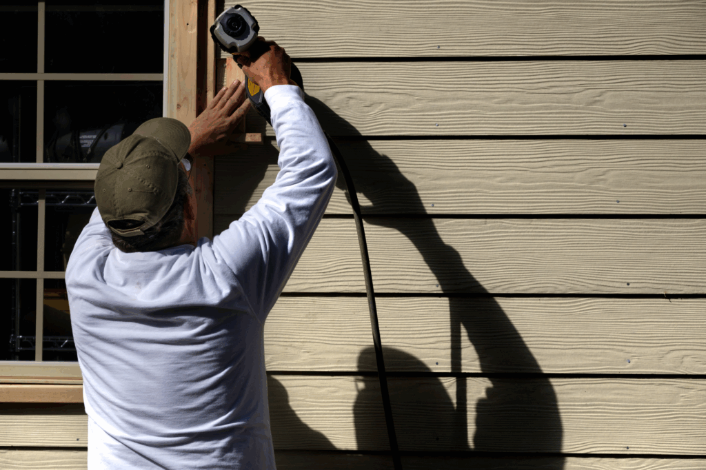 a man doing house design
